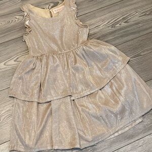 Biscotti Silver and Cream Dress
